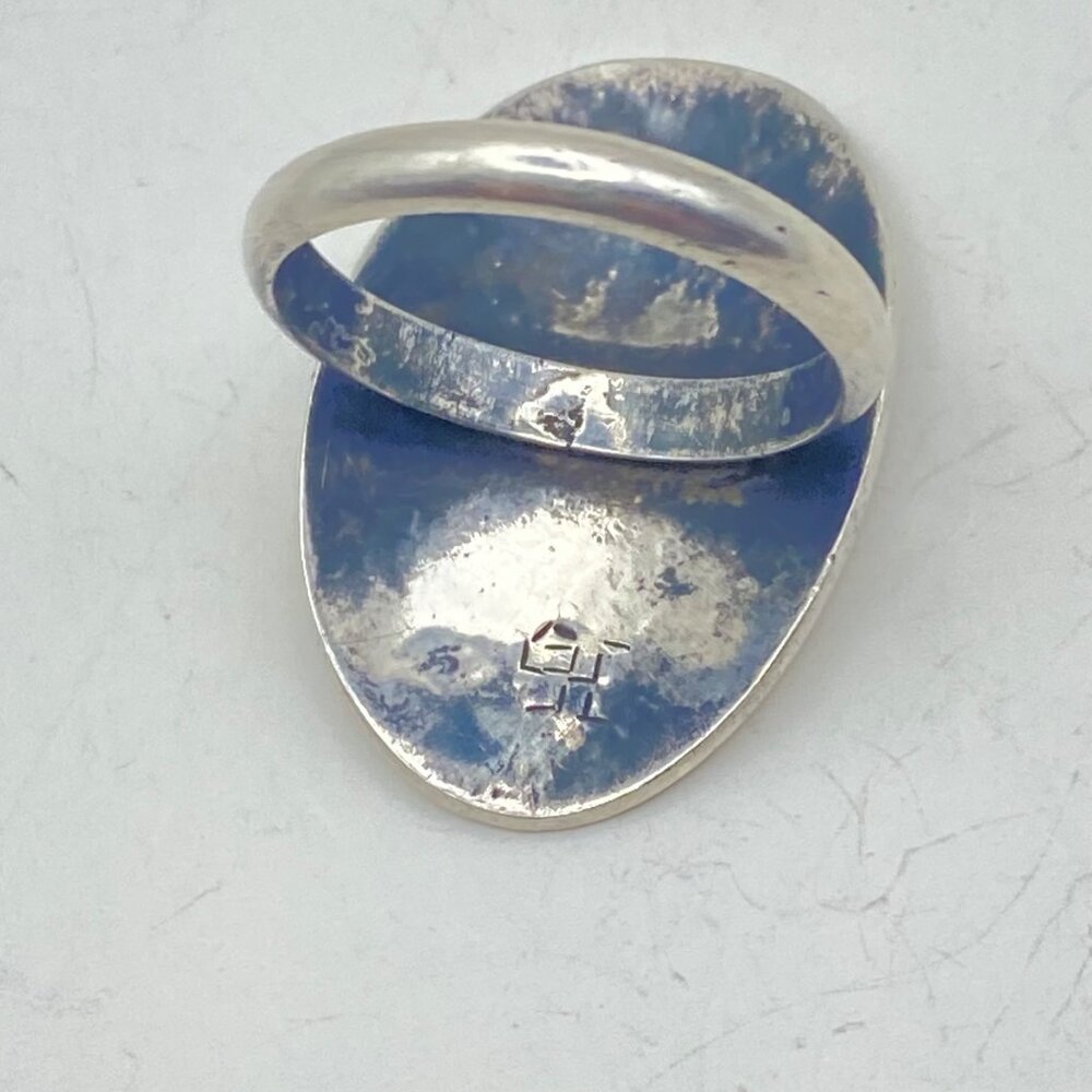Hopi Gordon Honyestewa Sterling Silver Bear Paw Ring Native American Sz 9.75 Vtg - Picture 8 of 9